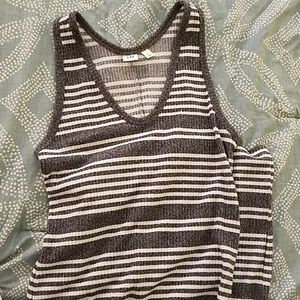 Sleeveless, striped summer dress